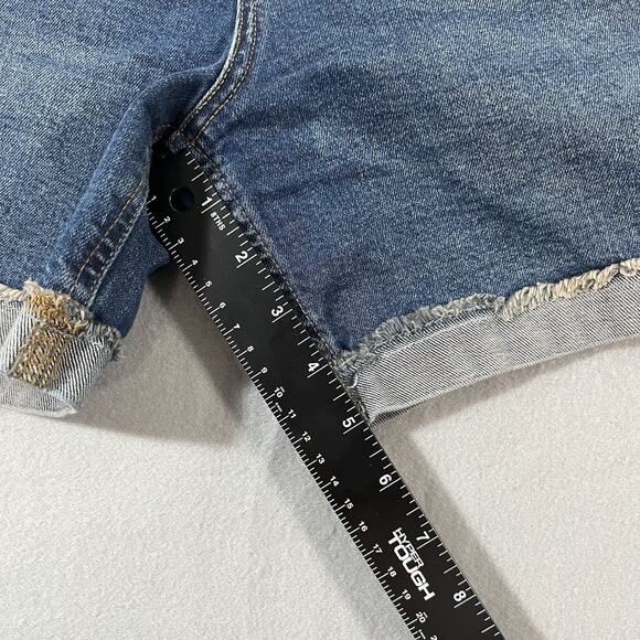 Kensie The Short Jean Shorts Women 10/30 Short Distressed Denim Cut Off Stretch - Picture 6 of 6